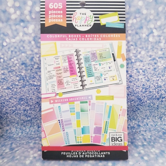 Colorful Boxes 605 Sticker Book The Happy Planner - Picture 1 of 2